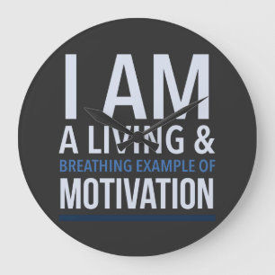 Typografie Wall Clock Große Wanduhr