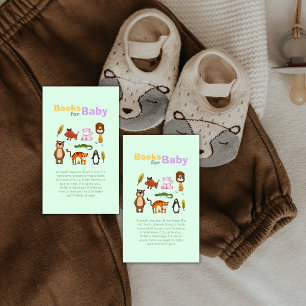Typografie Wilde Safari-Bücher für Baby-Party Begleitkarte