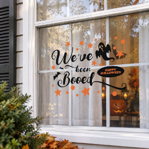 Typografie Wir Sind Ausgebuht Frohes Halloween Ges Fensteraufkleber