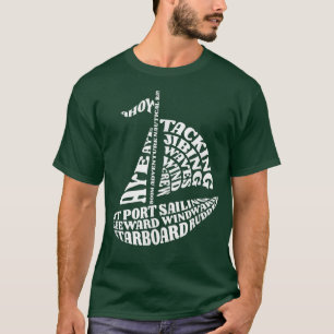 Typografie Word Art Sailor T-Shirt