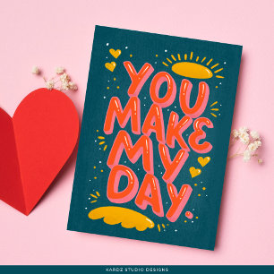 Typografie-Zitat-Liebes-Valentinskarte Karte