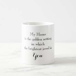 Typografie Zuhause ist You Loved Ones BESTE FREUND Tasse