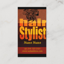 Typografiehairstylist-Salon Terminkarte