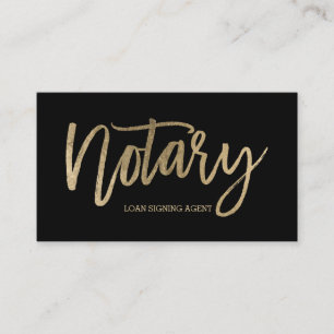 Typografieschwarzes des Notars elegantes schickes Visitenkarte