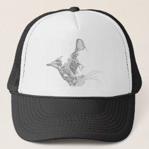 Typografische Kitty Truckerkappe