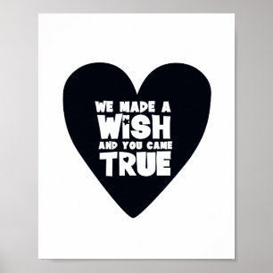 Typografischer Schwarz-Weiß-Scandi Inspiration Poster