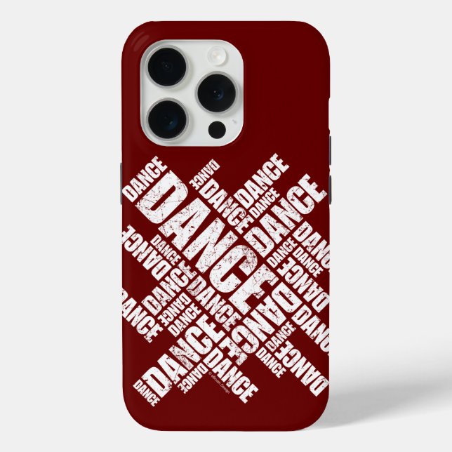 Typografisches Dance (Distressed) iPhone 5 Fall Case-Mate iPhone Hülle (Rückseite)