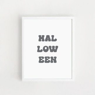 Typografisches Halloween-Plakat Poster
