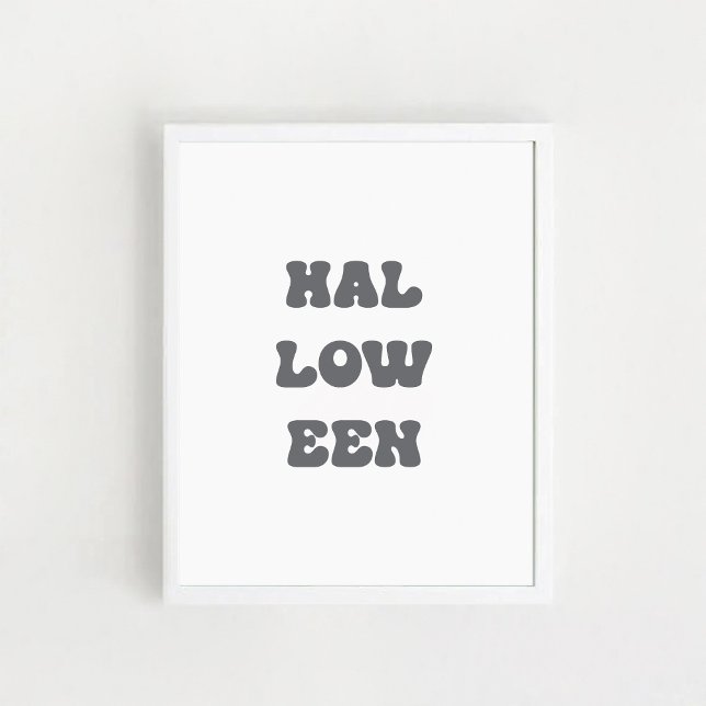 Typografisches Halloween-Plakat Poster (Von Creator hochgeladen)