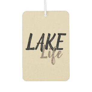 Typografisches nautisches LAKE LIFE   Autolufterfrischer