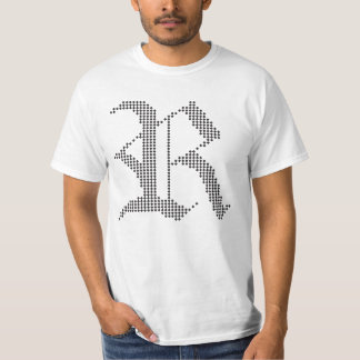 Typografisches R Gothic-Letter Design T-Shirt