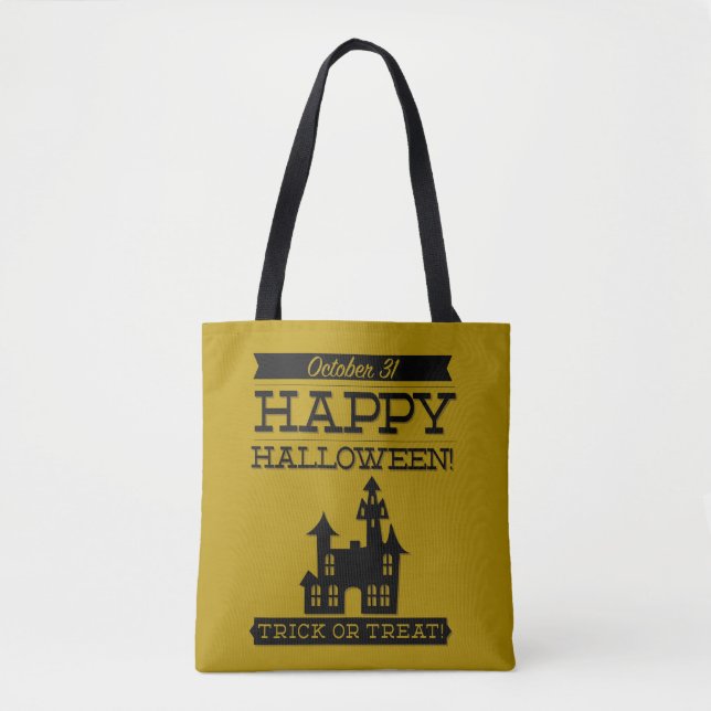 Typografisches Retro Halloween (Vorderseite)
