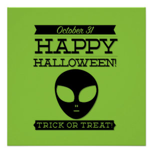 Typografisches Retro Halloween Poster