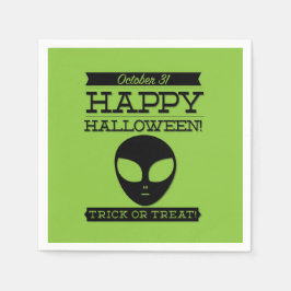 Typografisches Retro Halloween Serviette