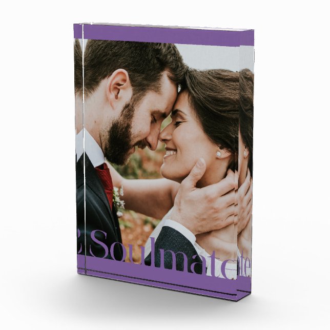 Typografisches Seelenrahmen-Design Fotoblock (Rechts)