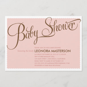 TYPOGRAPHY BABY    BABY SHOWER EINLADUNG