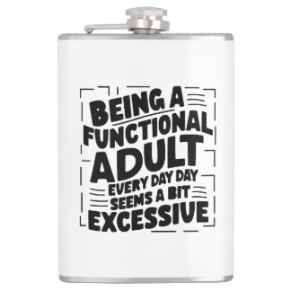 Typography design  Motivational Flachmann