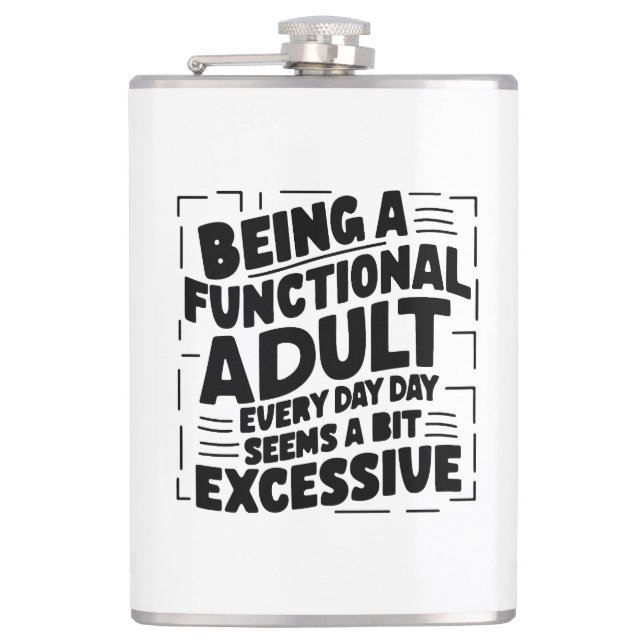 Typography design  Motivational Flachmann (Vorderseite)