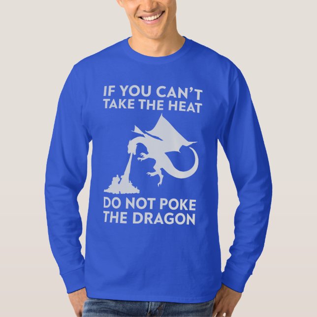 Typography Dragon  T-Shirt (Vorderseite)