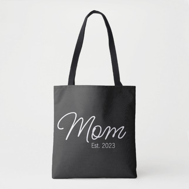 Typography Mom Gegründet Neues Muttergeschenk (Vorderseite)