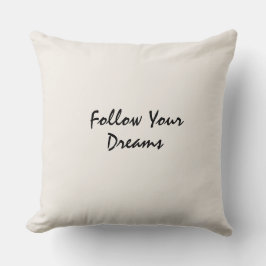 Typography motivated elegant quote Kissen