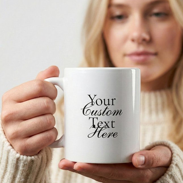 Typography Your Quote Serif And Script Kaffeetasse (Von Creator hochgeladen)