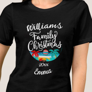 Typologie der Weihnachtsfamilie Tropical Beach Tri-Blend Shirt