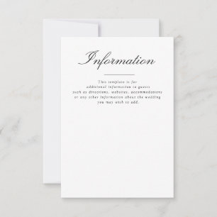 Typologie: Einzelheiten der Hochzeit RSVP Karte