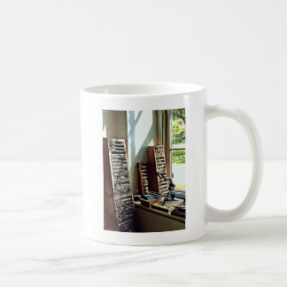 Typologien nach Fenstern der Druckerei Kaffeetasse