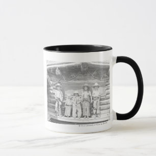 Typranch-Foto der Kinder im Cowboy kleidet Tasse