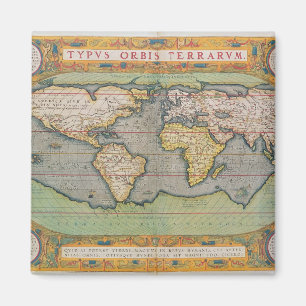 Typus Orbis Terrarum, Karte der Welt Magnet