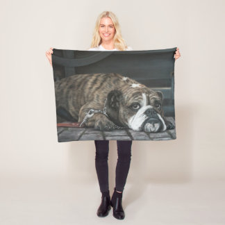Tyrann-Blues-Bulldoggen-Fleece-Decke Fleecedecke