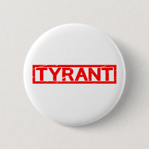 Tyrann-Briefmarke Button