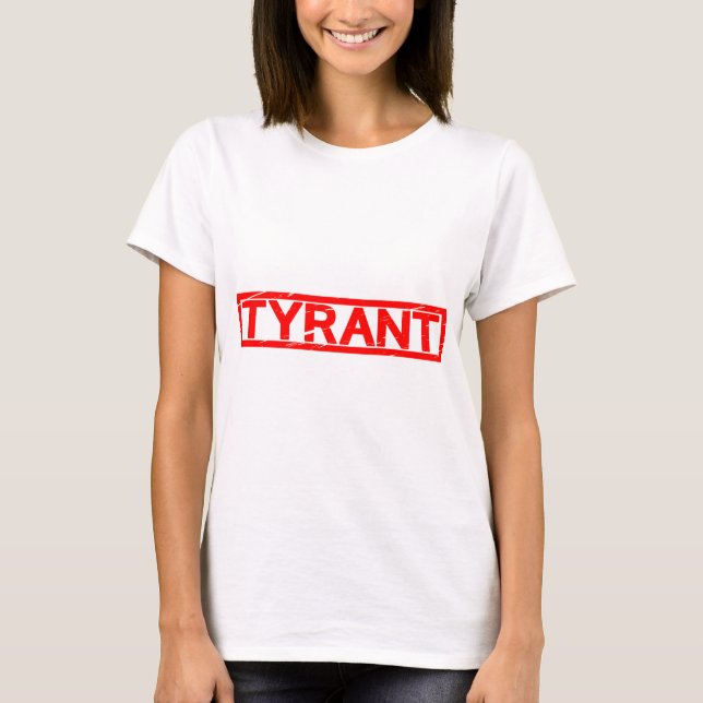 Tyrann-Briefmarke T-Shirt (Vorderseite)