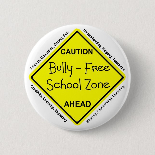 Tyrann - freie Schulzone Button (Vorderseite)