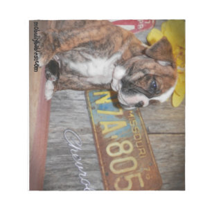 Tyrann-Liebe-Bulldoggen-Notizblock Notizblock