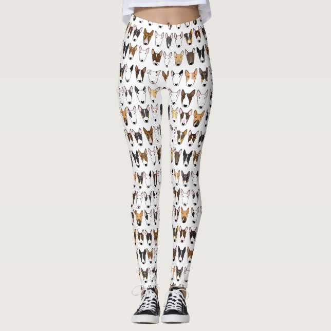 Tyrann-Mischungsstierterrier-Leggings Leggings (Vorderseite)
