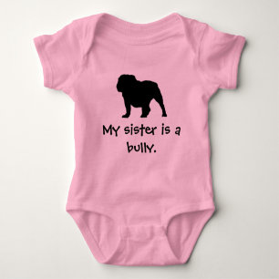 Tyrann-Schwester-Rosa-Strampler Baby Strampler