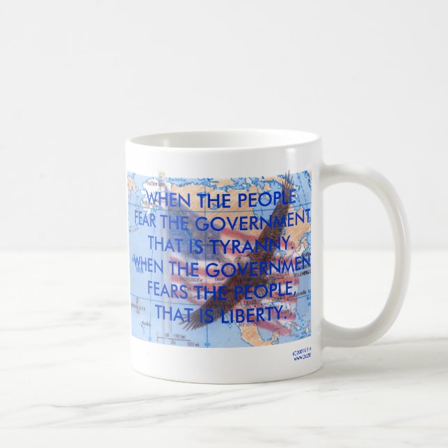 TYRANNEI GEGEN FREIHEIT TASSE (Rechts)
