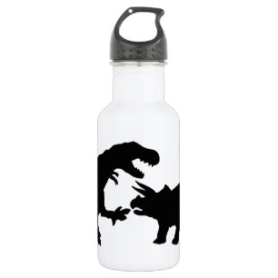Tyrannosaur und Triceratops b Trinkflasche