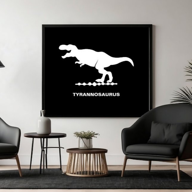 Tyrannosaurus Dinosaur-Silhouette Poster (Von Creator hochgeladen)