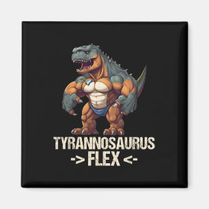Tyrannosaurus Flex Fitness Gym Bodybuilding Funny Magnet