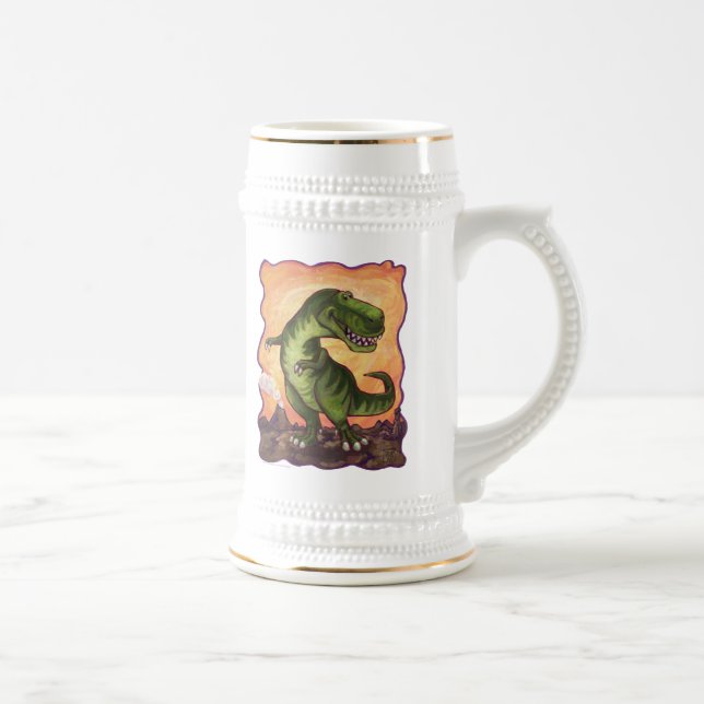 Tyrannosaurus Geschenke und Zubehör Bierglas (Rechts)