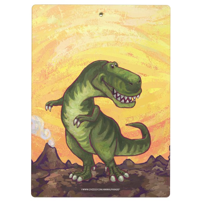 Tyrannosaurus Geschenke und Zubehör Klemmbrett (Rückseite)