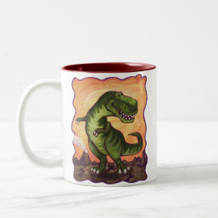 Tyrannosaurus Geschenke und Zubehör Zweifarbige Tasse