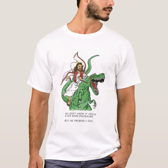 Tyrannosaurus Jesus T-Shirt (Vorderseite)