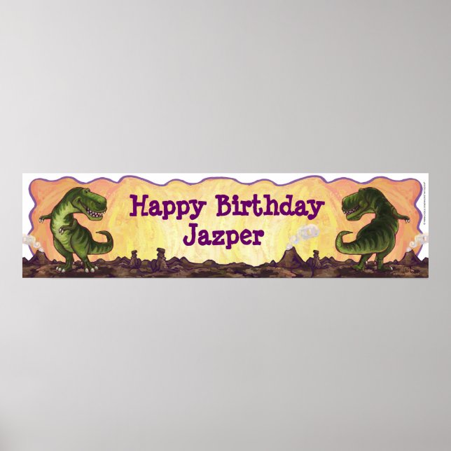 Tyrannosaurus-Party Poster (Vorne)