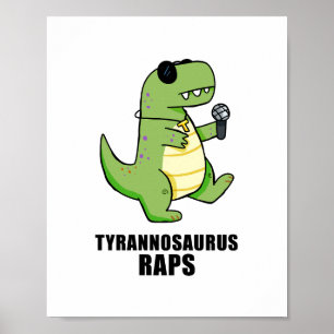 Tyrannosaurus Rap T-Rex Music Puster Poster