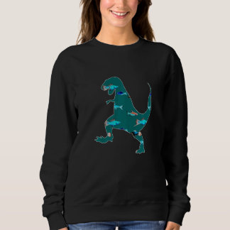Tyrannosaurus Rex Animal Rex Creepy Dinosaur 3 Sweatshirt