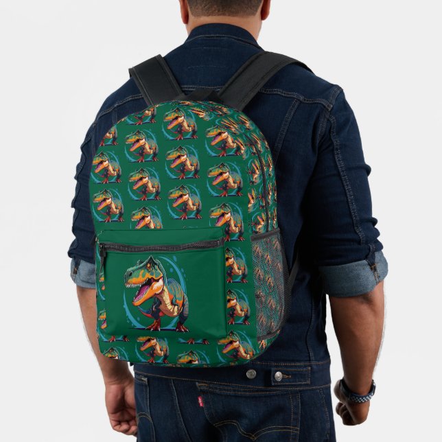 Tyrannosaurus Rex Bedruckter Rucksack (Insitu (Modell))